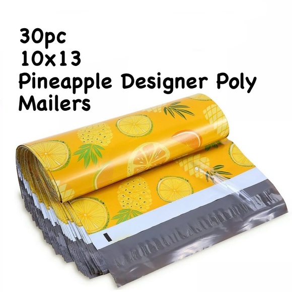 Other - 30pc 10x13 Pineapple Designer Poly Mailers
